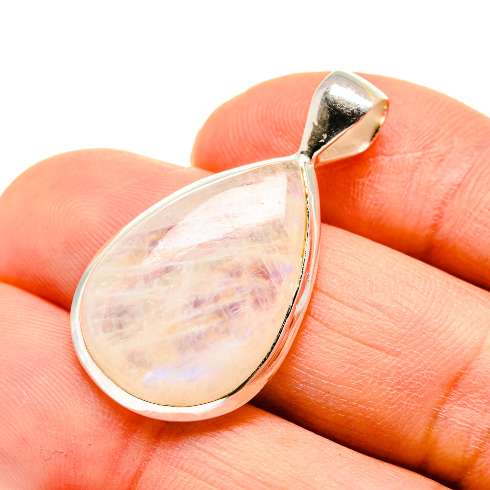 Rainbow Moonstone Pendants handcrafted by Ana Silver Co - PD752188