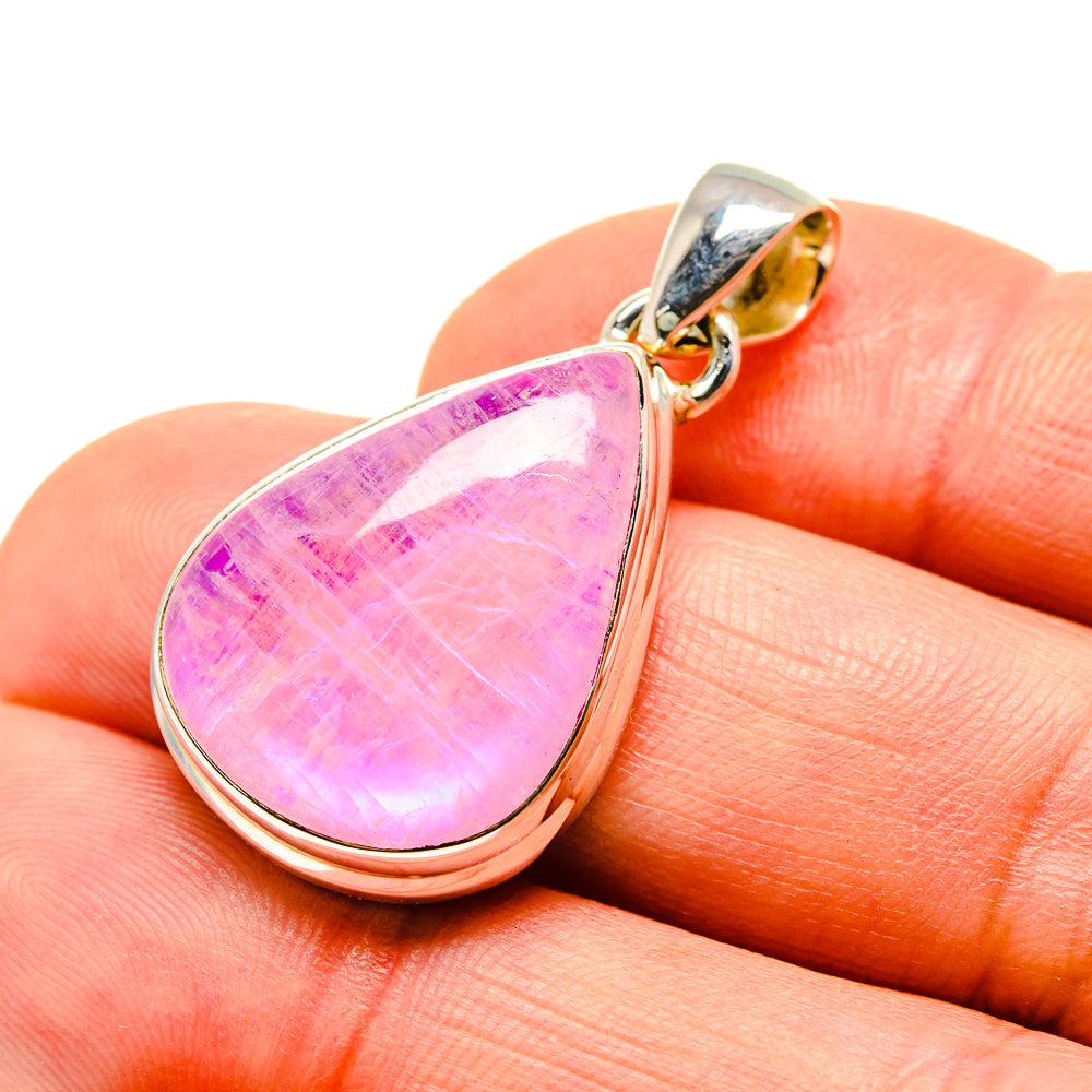 Pink Moonstone Pendants handcrafted by Ana Silver Co - PD752234