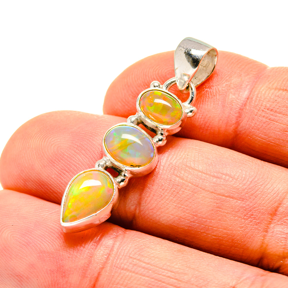 Ethiopian Opal Pendants handcrafted by Ana Silver Co - PD752293