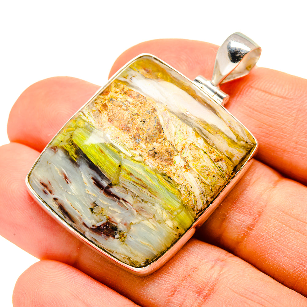 Peruvian Opal Pendants handcrafted by Ana Silver Co - PD752343