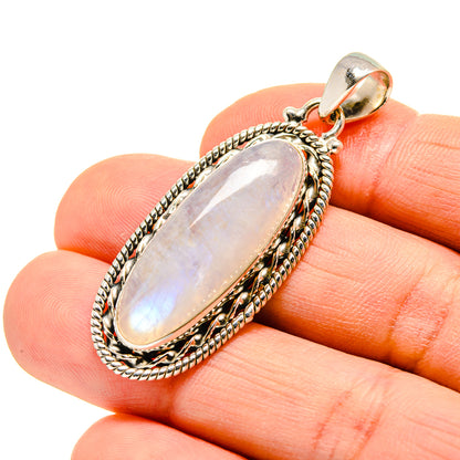 Rainbow Moonstone Pendants handcrafted by Ana Silver Co - PD752387