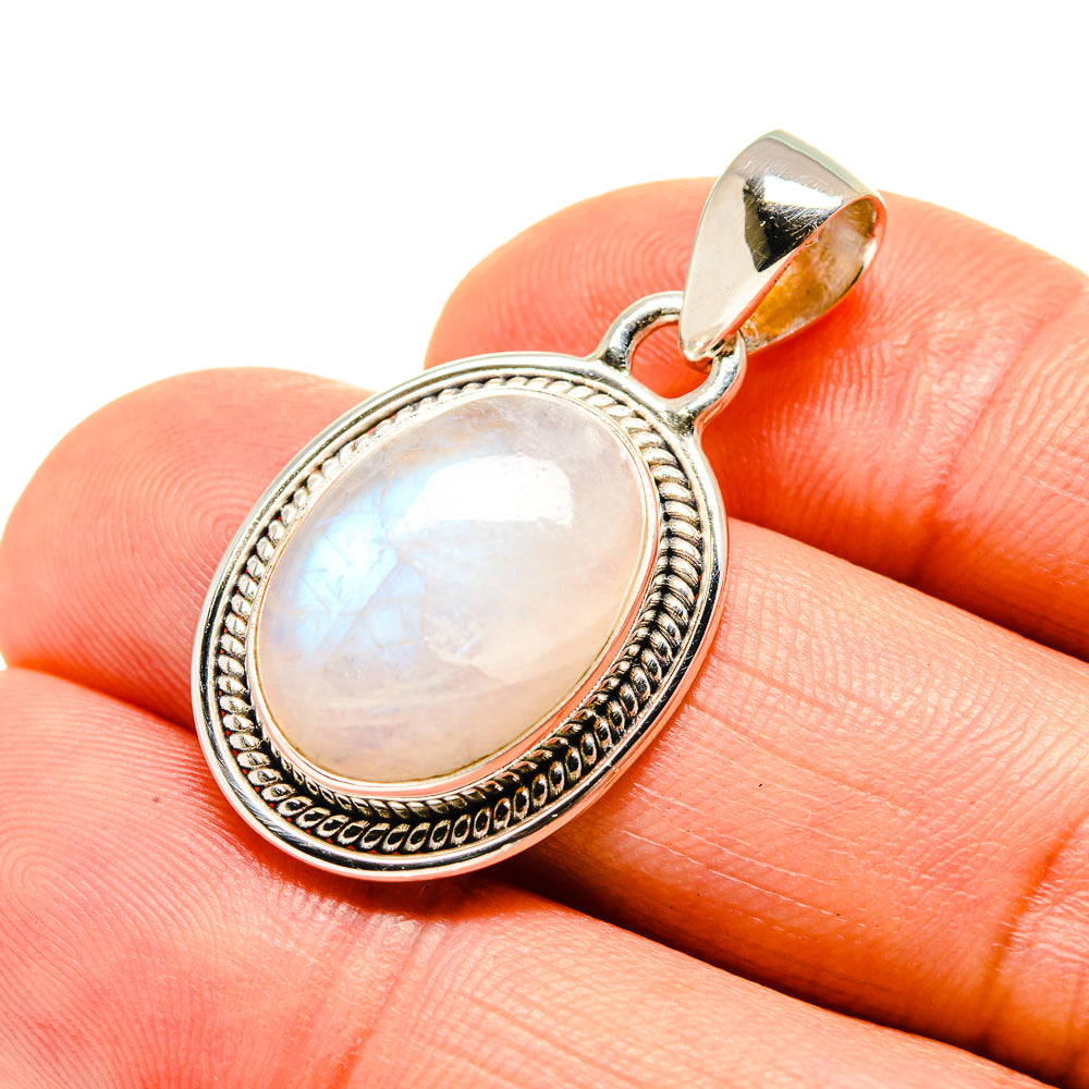 Rainbow Moonstone Pendants handcrafted by Ana Silver Co - PD752400
