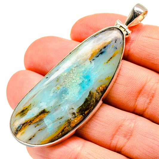 Peruvian Opal Pendants handcrafted by Ana Silver Co - PD752603