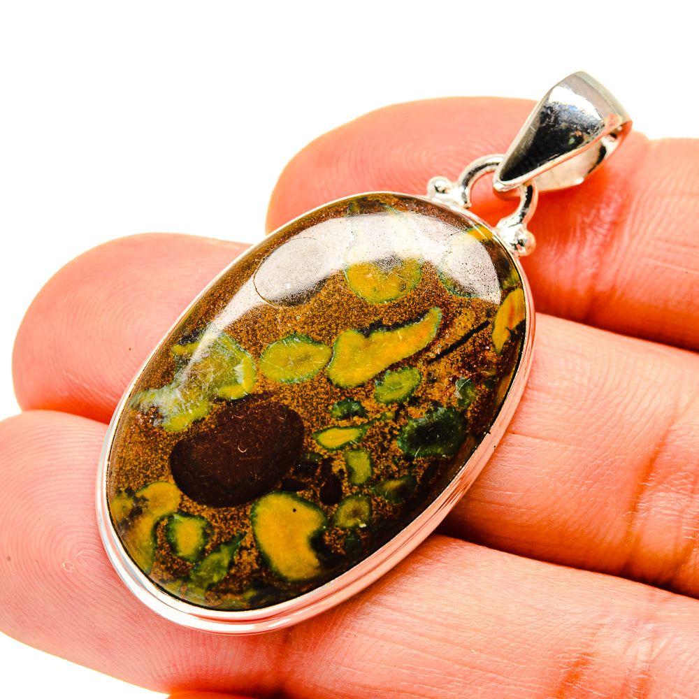 Rainforest Jasper Pendants handcrafted by Ana Silver Co - PD752675