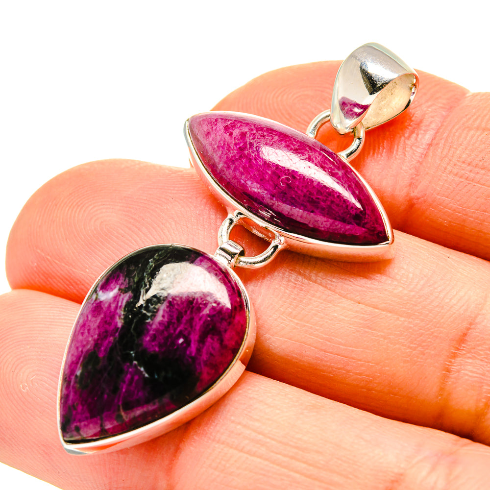 Ruby Fuchsite Pendants handcrafted by Ana Silver Co - PD752717