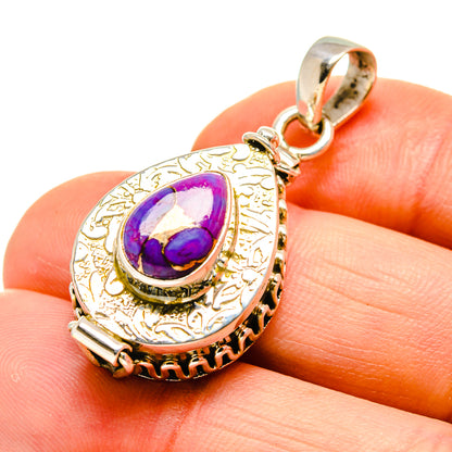 Purple Copper Composite Turquoise Pendants handcrafted by Ana Silver Co - PD752740