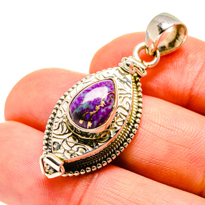 Purple Copper Composite Turquoise Pendants handcrafted by Ana Silver Co - PD752767