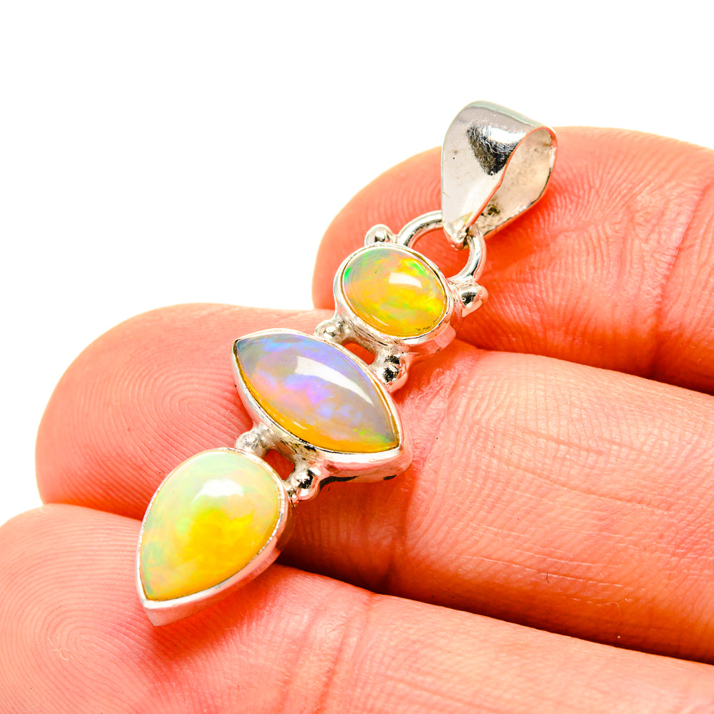 Ethiopian Opal Pendants handcrafted by Ana Silver Co - PD752774