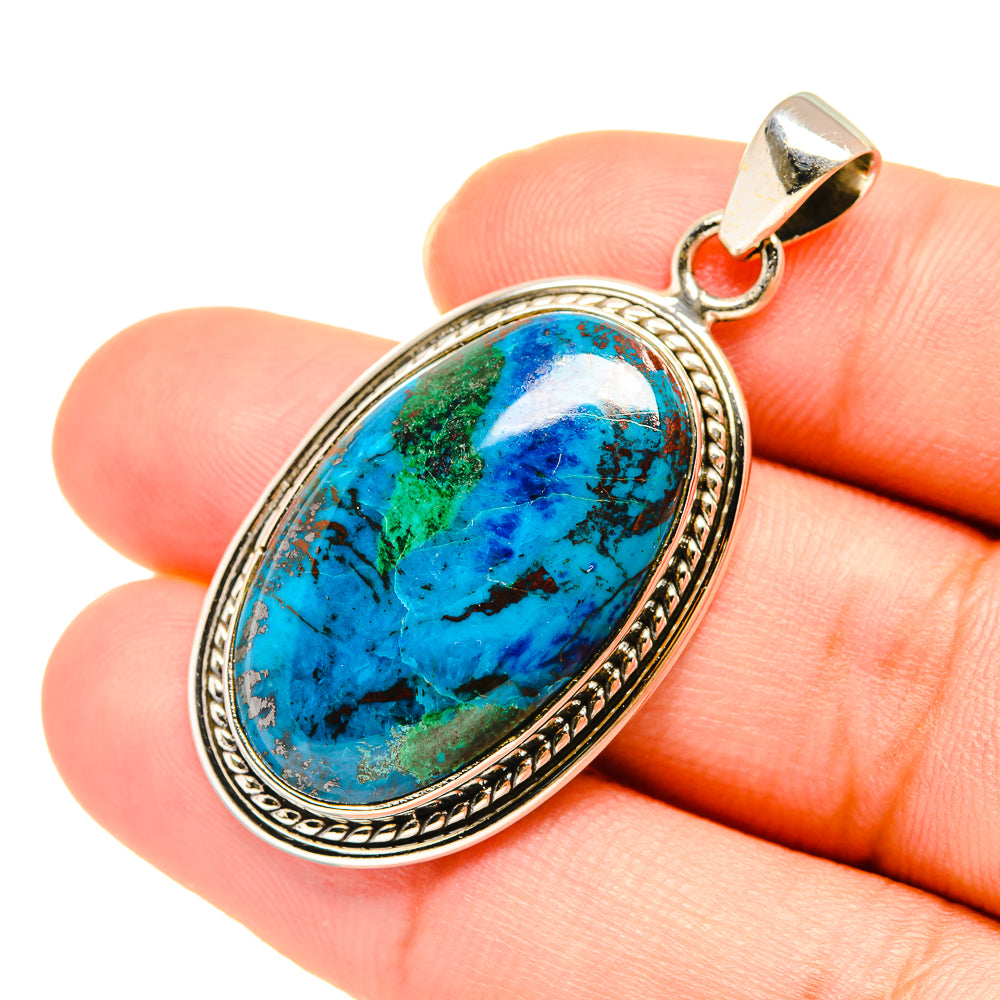 Chrysocolla Pendants handcrafted by Ana Silver Co - PD7528