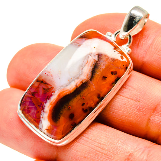 Red Agate Pendants handcrafted by Ana Silver Co - PD752876