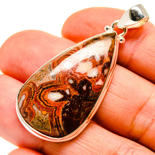 Crazy Lace Agate Pendants handcrafted by Ana Silver Co - PD752881
