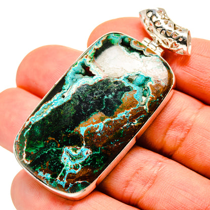 Chrysocolla Pendants handcrafted by Ana Silver Co - PD752976