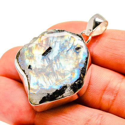 Rainbow Moonstone Pendants handcrafted by Ana Silver Co - PD752987