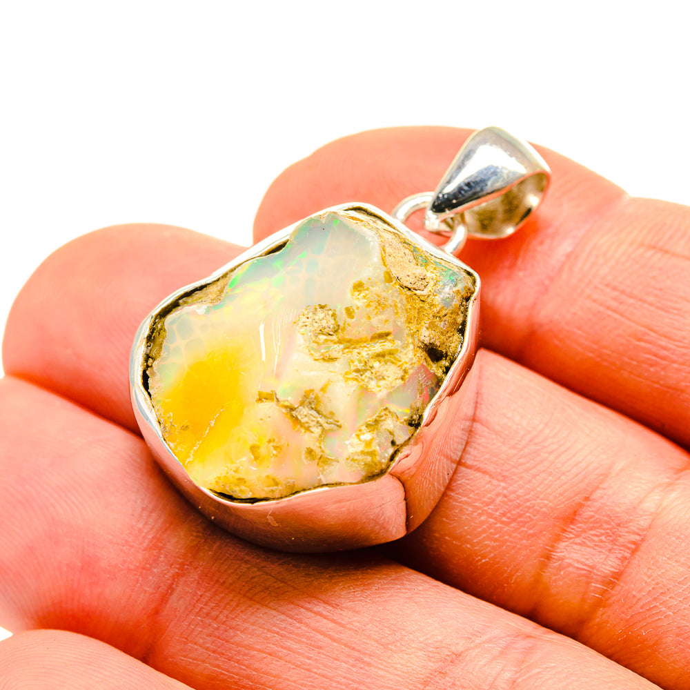 Ethiopian Opal Pendants handcrafted by Ana Silver Co - PD752996