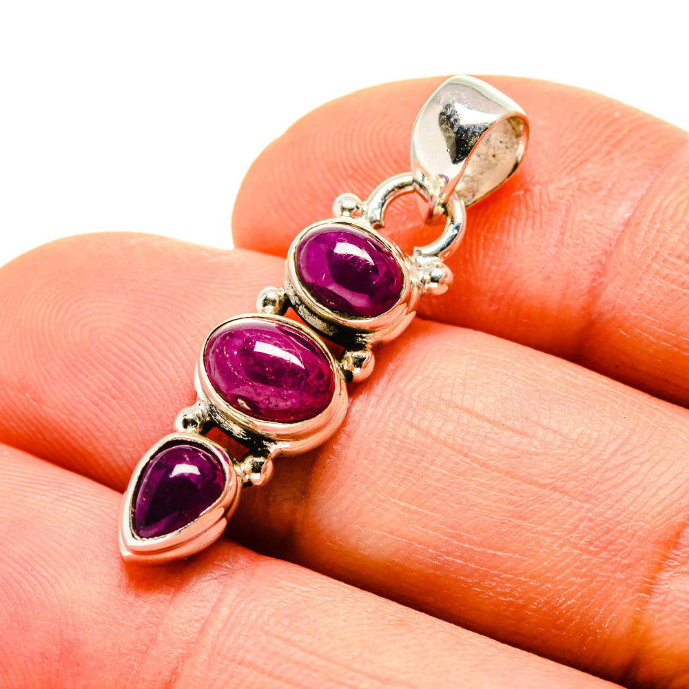 Pink Tourmaline Pendants handcrafted by Ana Silver Co - PD753000