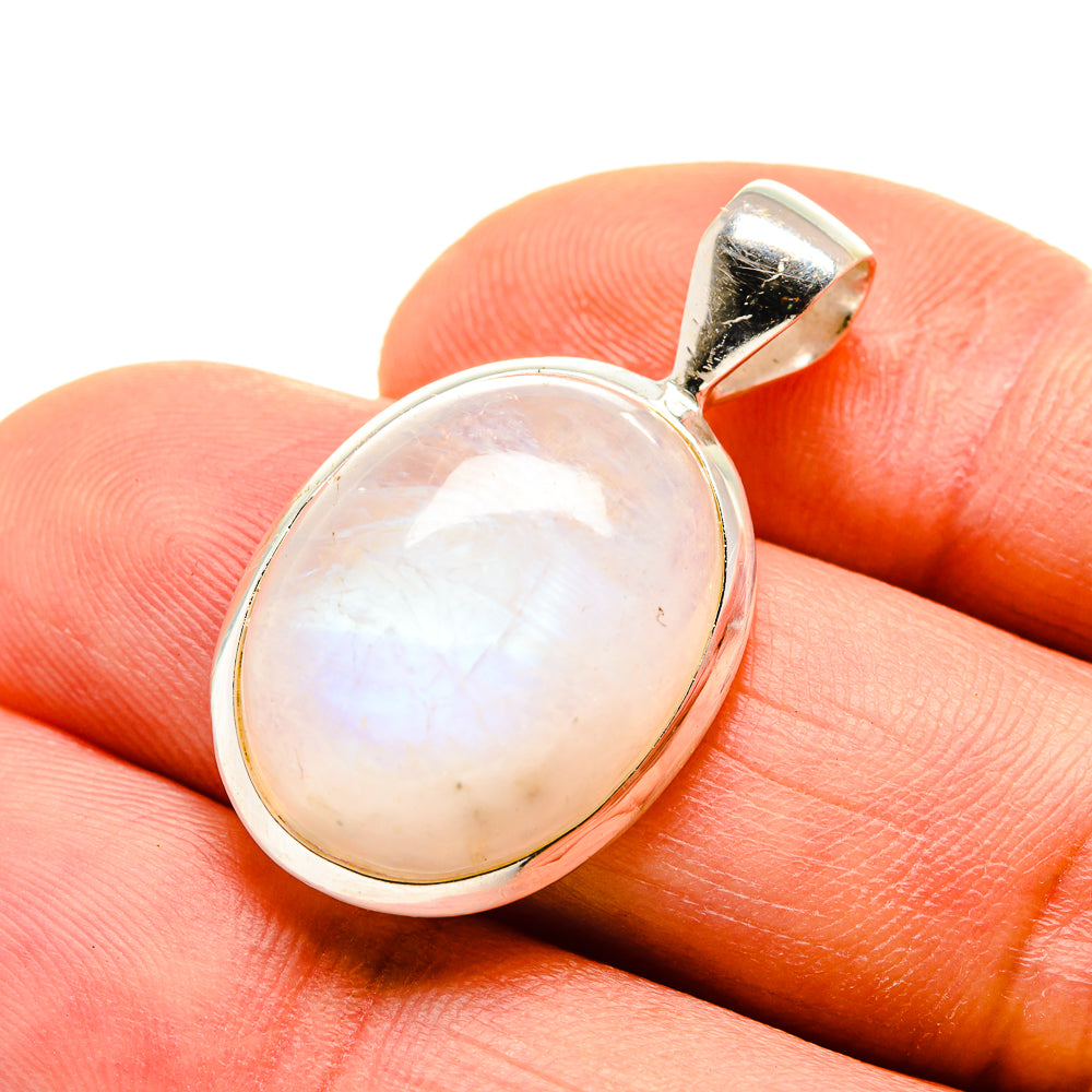 Rainbow Moonstone Pendants handcrafted by Ana Silver Co - PD753007