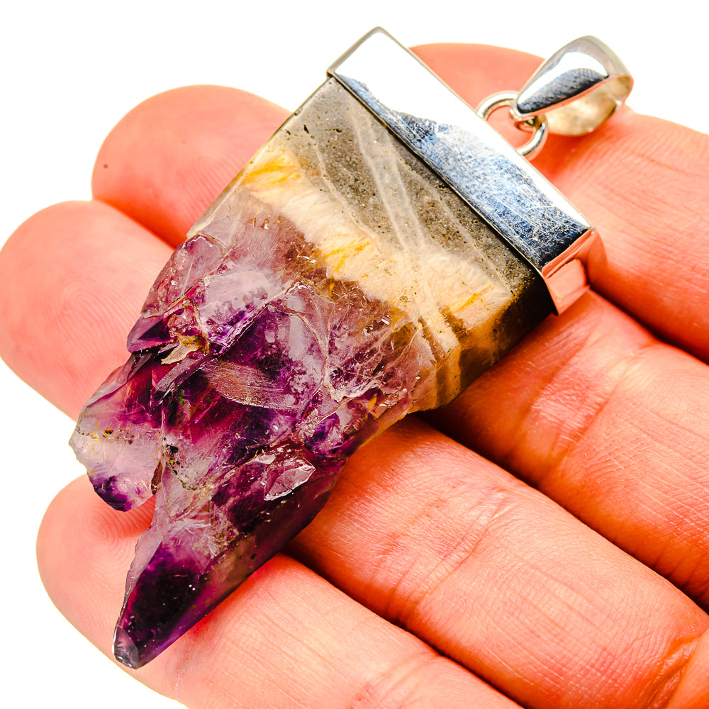 Amethyst Stalactite Pendants handcrafted by Ana Silver Co - PD753050