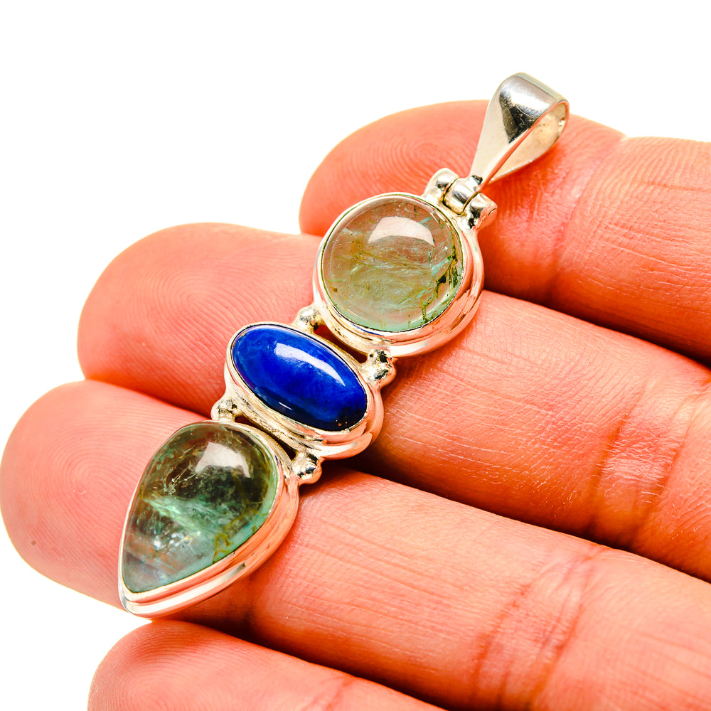 Green Fluorite Pendants handcrafted by Ana Silver Co - PD753052