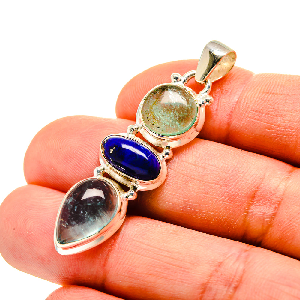 Green Fluorite Pendants handcrafted by Ana Silver Co - PD753053