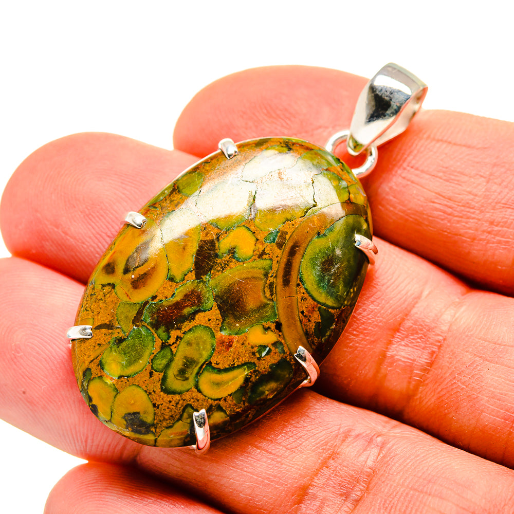Rainforest Jasper Pendants handcrafted by Ana Silver Co - PD753065