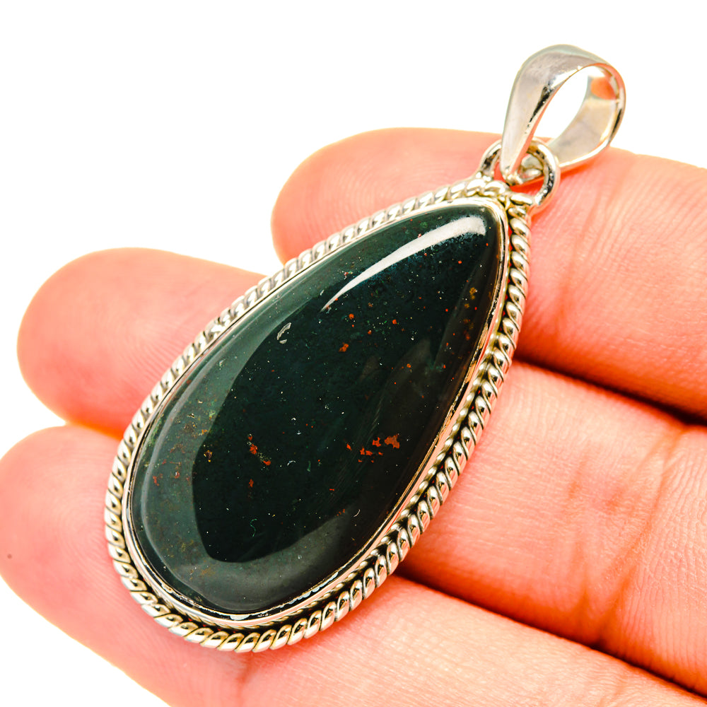 Bloodstone Pendants handcrafted by Ana Silver Co - PD7531