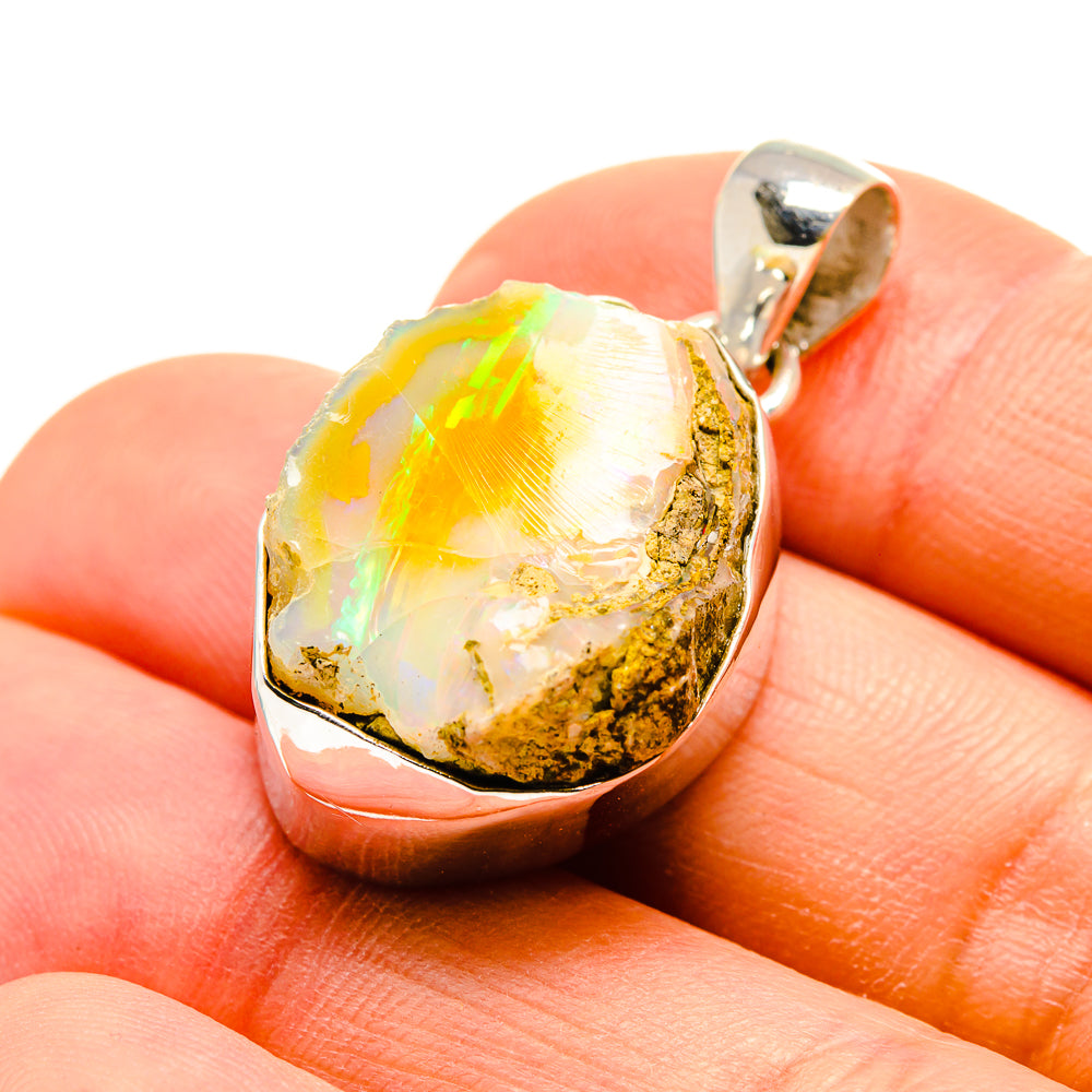 Ethiopian Opal Pendants handcrafted by Ana Silver Co - PD753126