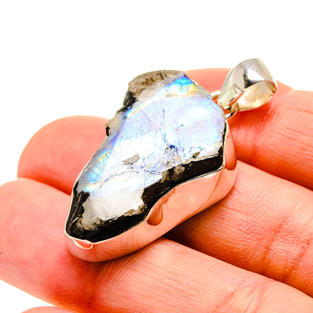Rainbow Moonstone Pendants handcrafted by Ana Silver Co - PD753146