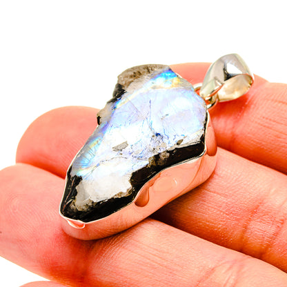 Rainbow Moonstone Pendants handcrafted by Ana Silver Co - PD753146