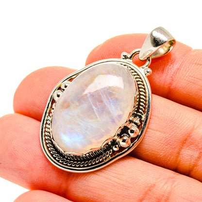 Rainbow Moonstone Pendants handcrafted by Ana Silver Co - PD753160
