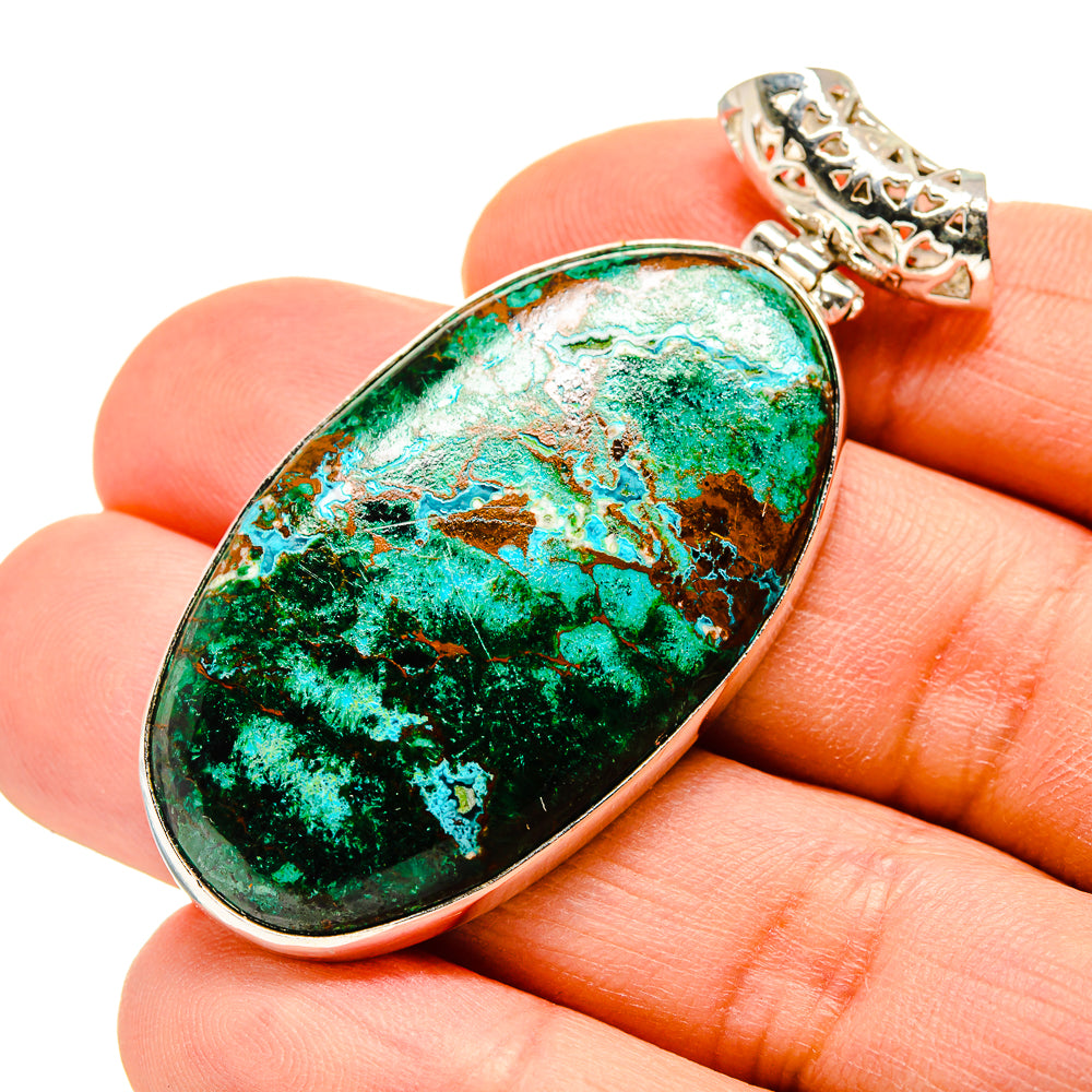 Chrysocolla Pendants handcrafted by Ana Silver Co - PD753166