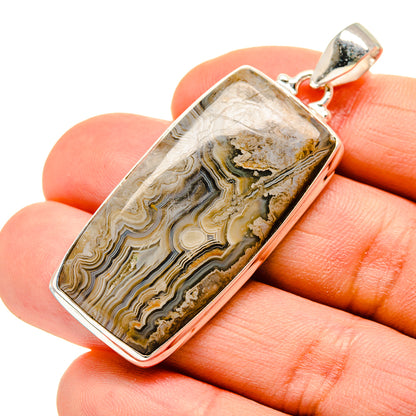 Laguna Lace Agate Pendants handcrafted by Ana Silver Co - PD753177