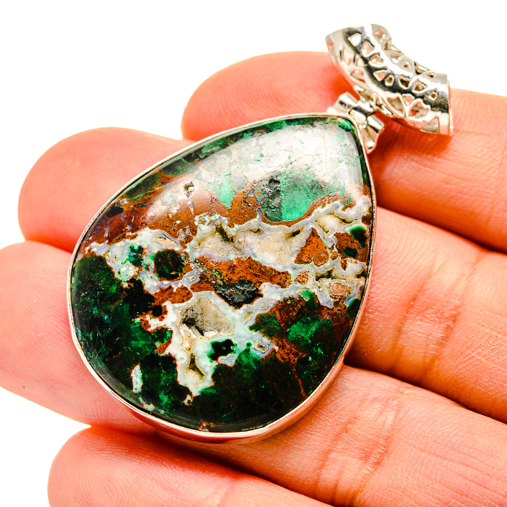 Chrysocolla Pendants handcrafted by Ana Silver Co - PD753206
