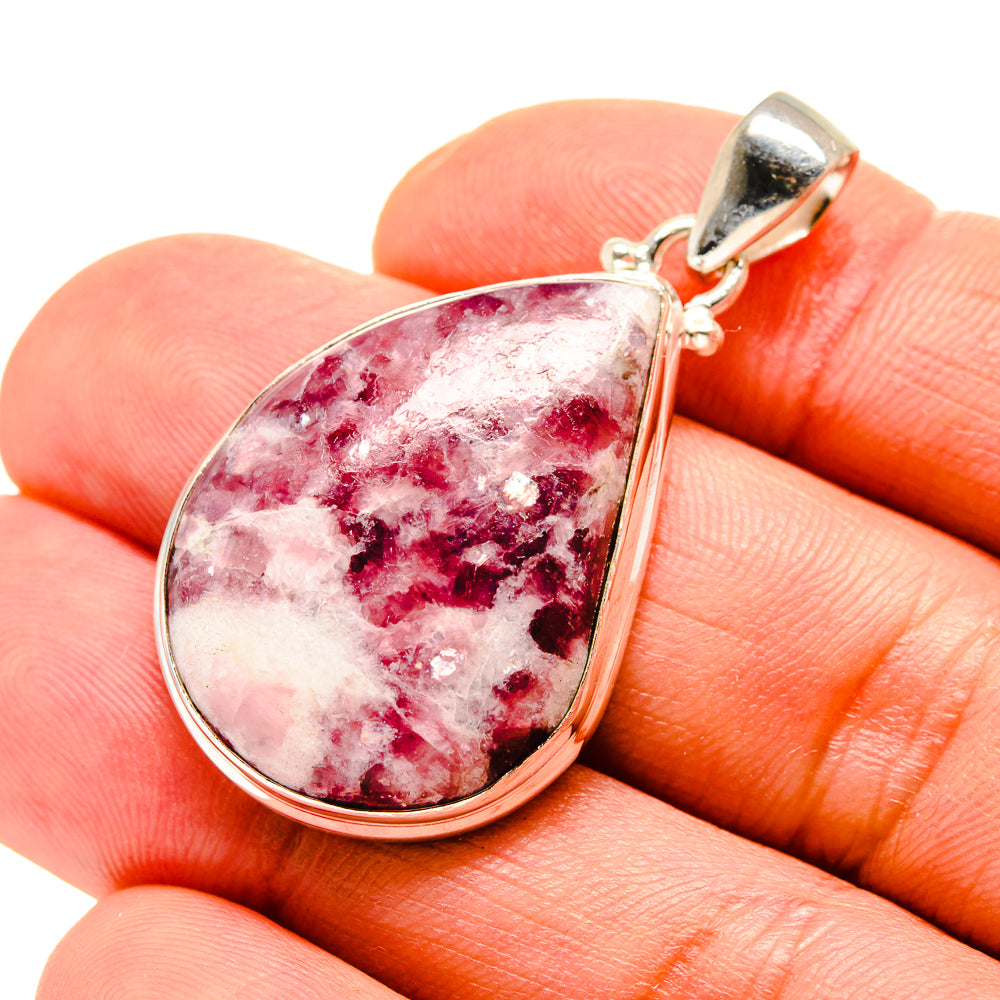 Lepidolite Pendants handcrafted by Ana Silver Co - PD753270