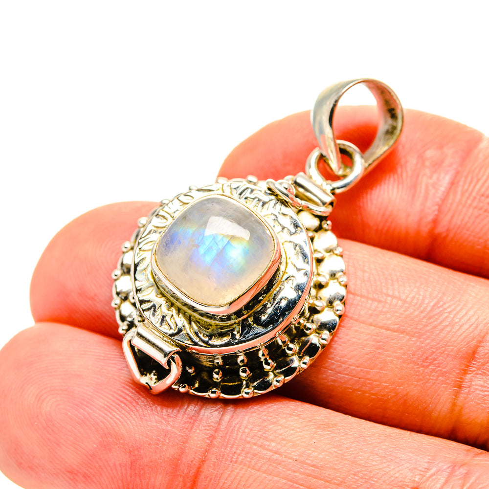 Rainbow Moonstone Pendants handcrafted by Ana Silver Co - PD753282