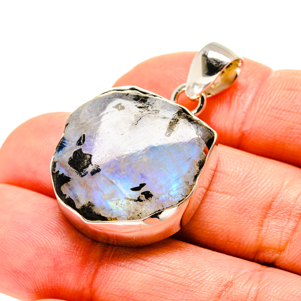 Rainbow Moonstone Pendants handcrafted by Ana Silver Co - PD753284