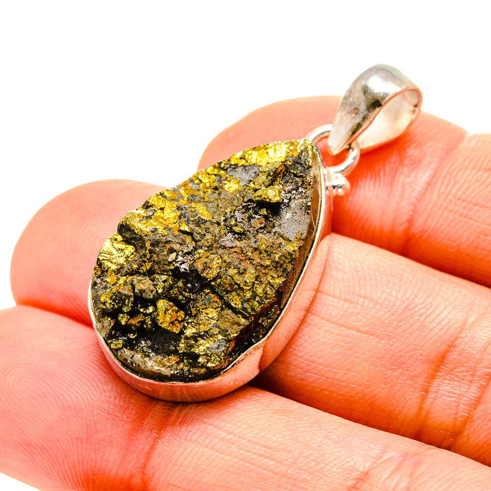 Pyrite Pendants handcrafted by Ana Silver Co - PD753286