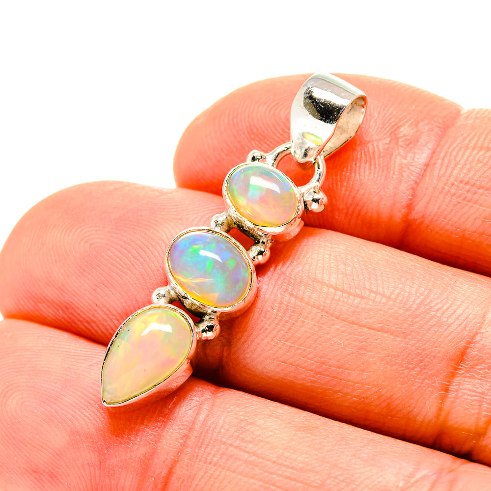 Ethiopian Opal Pendants handcrafted by Ana Silver Co - PD753298