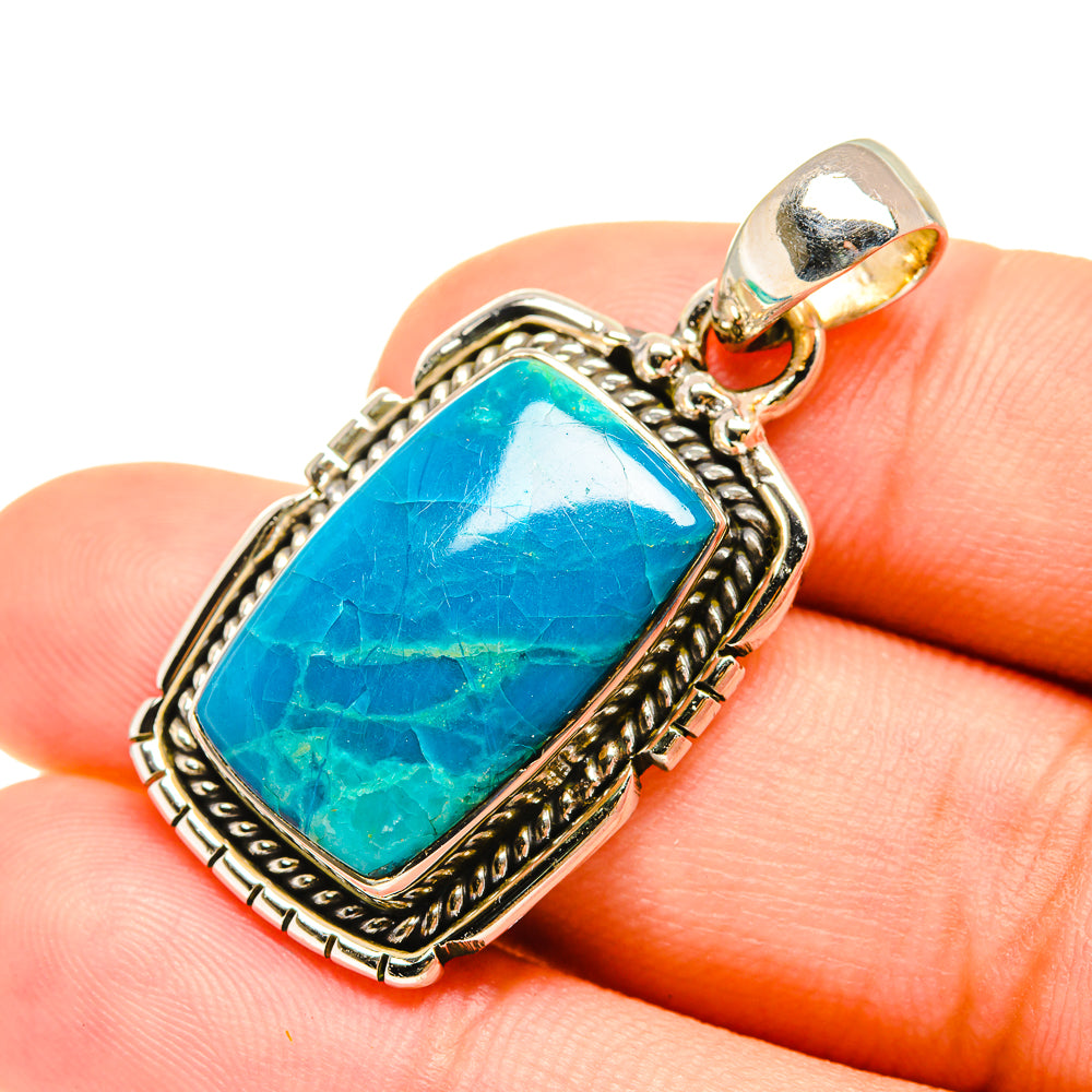 Chrysocolla Pendants handcrafted by Ana Silver Co - PD7533