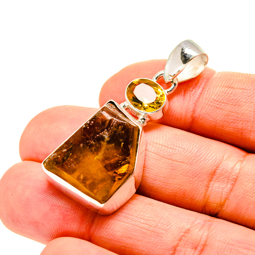 Citrine Pendants handcrafted by Ana Silver Co - PD753308