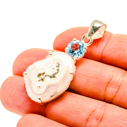 White Solar Quartz Pendants handcrafted by Ana Silver Co - PD753312