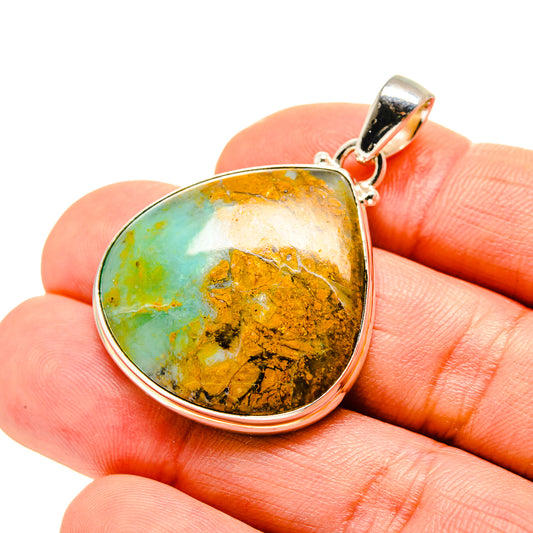 Peruvian Opal Pendants handcrafted by Ana Silver Co - PD753313
