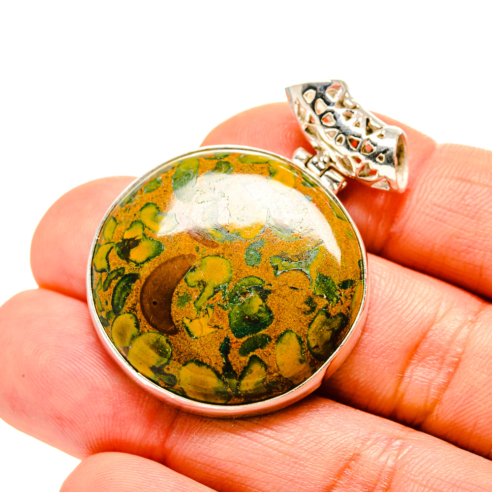 Rainforest Jasper Pendants handcrafted by Ana Silver Co - PD753314