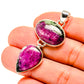 Ruby Zoisite Pendants handcrafted by Ana Silver Co - PD753330