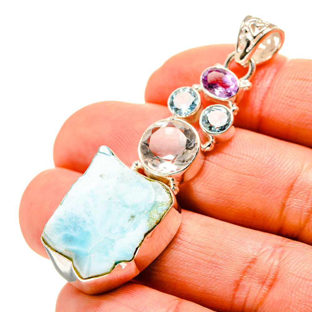 Larimar Pendants handcrafted by Ana Silver Co - PD753333