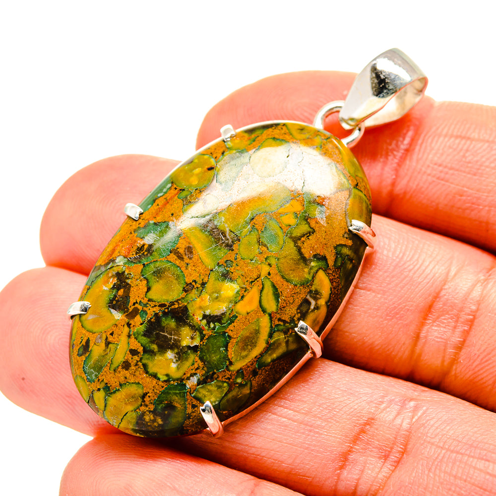 Rainforest Jasper Pendants handcrafted by Ana Silver Co - PD753334