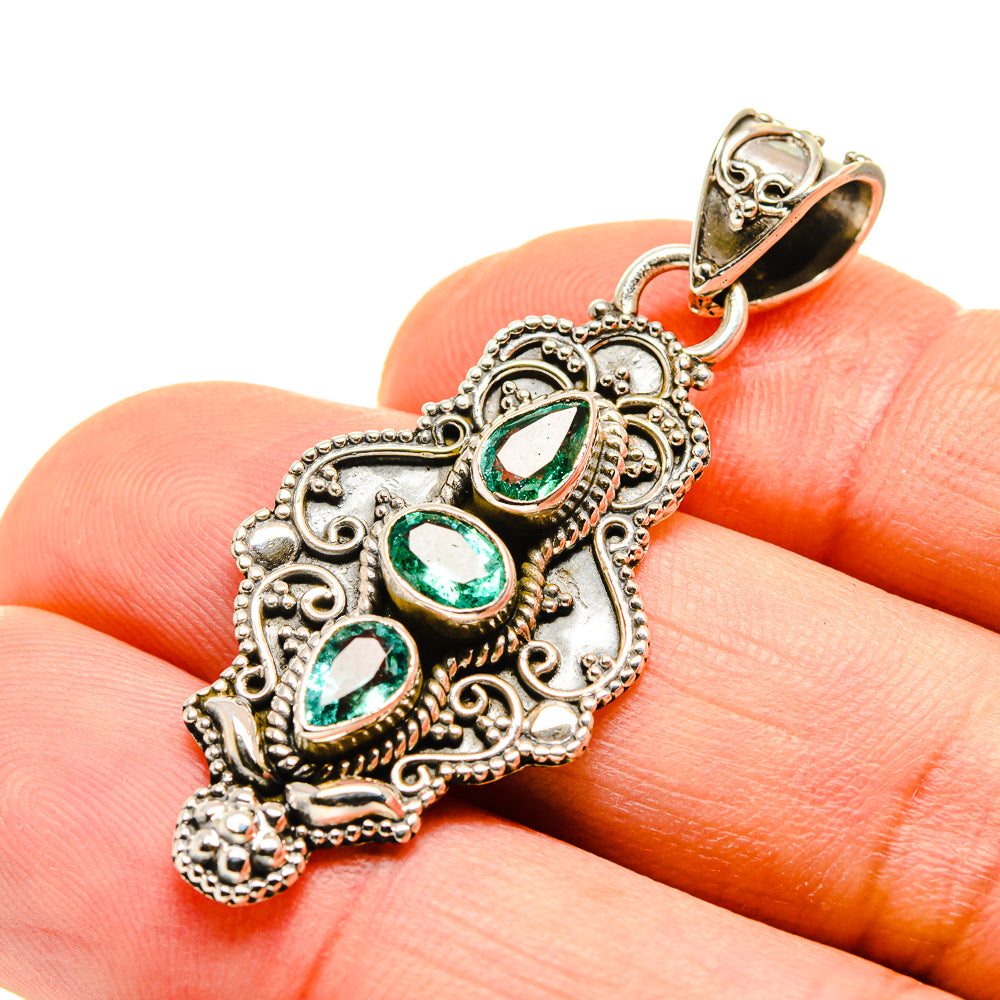 Blue Topaz Pendants handcrafted by Ana Silver Co - PD753373