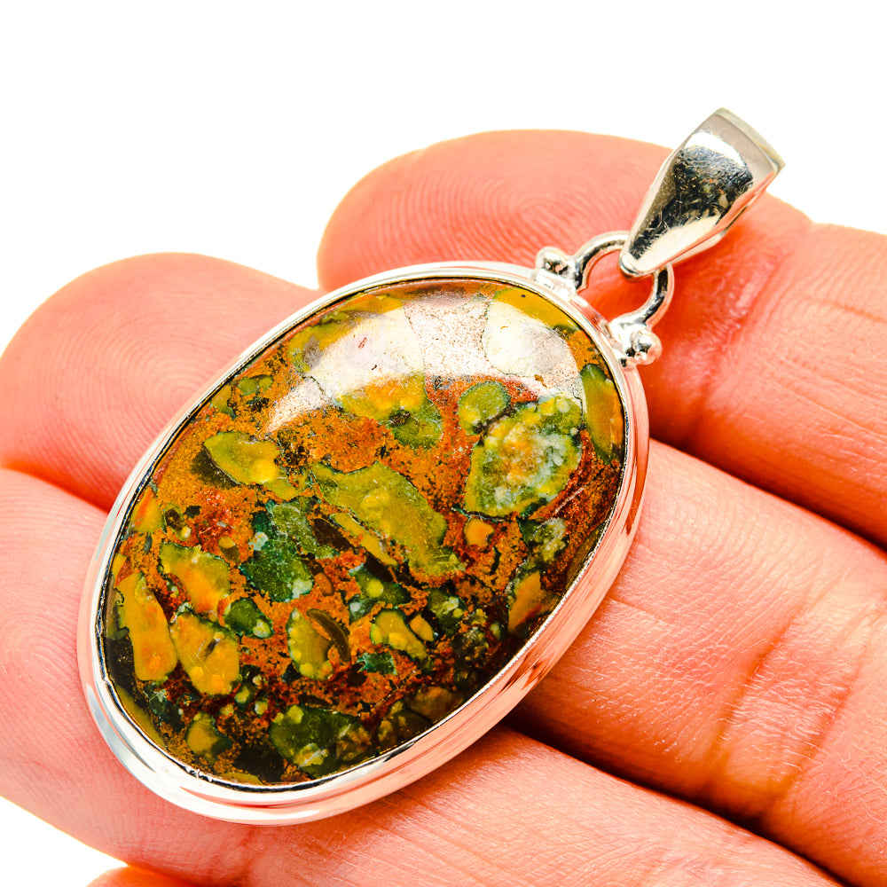Rainforest Jasper Pendants handcrafted by Ana Silver Co - PD753378