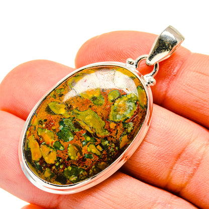 Rainforest Jasper Pendants handcrafted by Ana Silver Co - PD753378