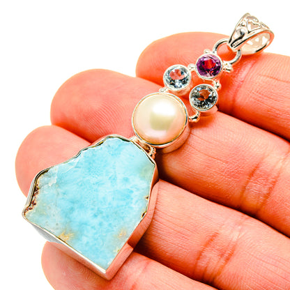 Larimar Pendants handcrafted by Ana Silver Co - PD753386