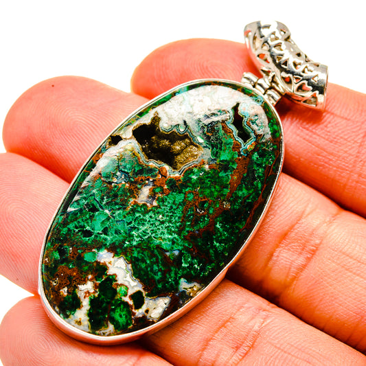 Chrysocolla Pendants handcrafted by Ana Silver Co - PD753400